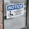 Signmission Table Designated For The Handicapped Sign With Symbol, 10 in W x Rectangle, Vinyl Decal OS-2PACK-NS-D-710-L-18521 - alternate 2